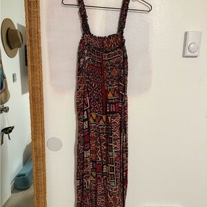 Colorful Geometric Maxi Dress